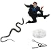 Morofme Snake Prank with String Clip Snake on a String Prank Clip on Snake Prank Realistic Snake Prank for Golf Fake Snake with String and Clip Realistic Rubber Snake Toy for Keep Birds Away - Image 2