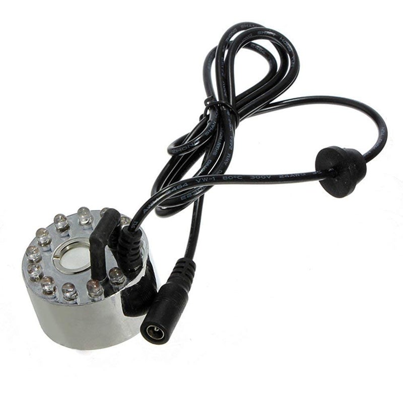 Make a Wish ® Ultrasonic Mist Maker 12 LED Changing Mist Maker Fogger/Indoor Outdoor Water Fountain Pond Pot/Fog Machine/Atomizer Air Humidifier with Adapter - Image 2