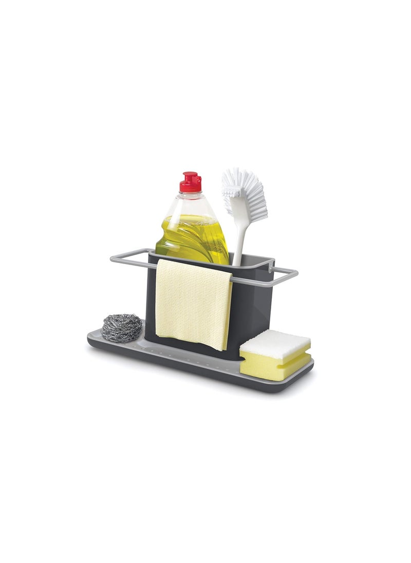 Joseph Joseph Joseph Joseph Plastic 85070 Sink Caddy Kitchen Sink Organizer Sponge Holder Dishwasher-Safe, Large, Gray  - Image 1