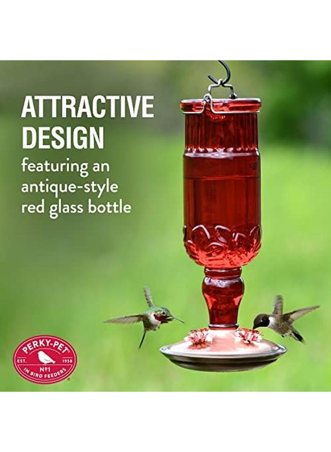 بيركي-بيت 8119 2 زجاجة حمراء عتيقة لتغذية الطائر الطنان - Image 3