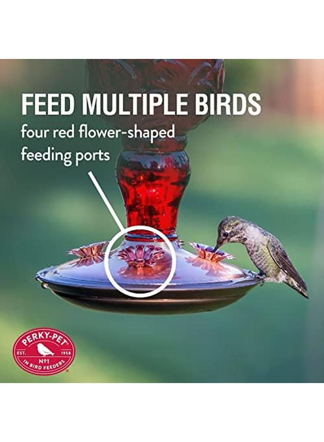 بيركي-بيت 8119 2 زجاجة حمراء عتيقة لتغذية الطائر الطنان - Image 4