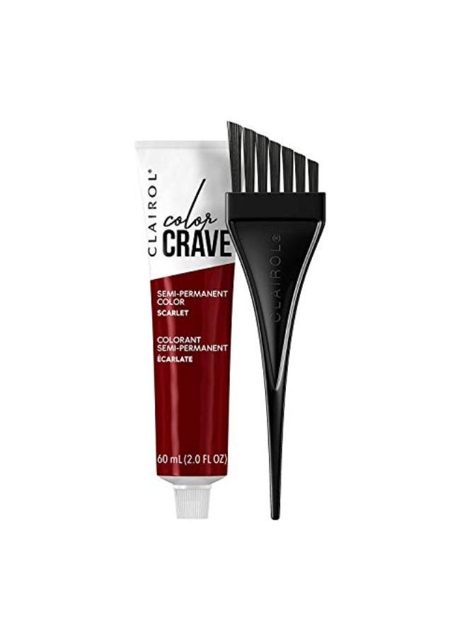 CLAIROL - Color Crave Semi-Permanent Hair Dye, Scarlet Hair Color, 1 Count - Image 1