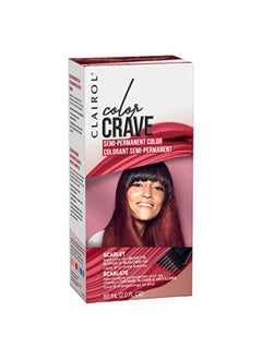 Color Crave Semi-Permanent Hair Dye, Scarlet Hair Color, 1 Count