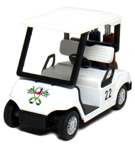 KinsFun Box of 12 White Golf Carts 4 Diecast Metal with Pull Back n Go Action by Box of 12 Diecast Vehicles - Image 5