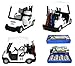 KinsFun Box of 12 White Golf Carts 4 Diecast Metal with Pull Back n Go Action by Box of 12 Diecast Vehicles - Image 3
