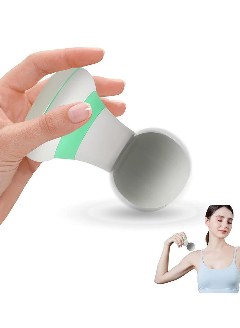 Loquat Mini massager, muscle relaxation massage gun, electric handheld, powerful 6 vibration modes, wireless and portable, suitable for men and women for shoulder, neck, and back massage (green) - Image 1
