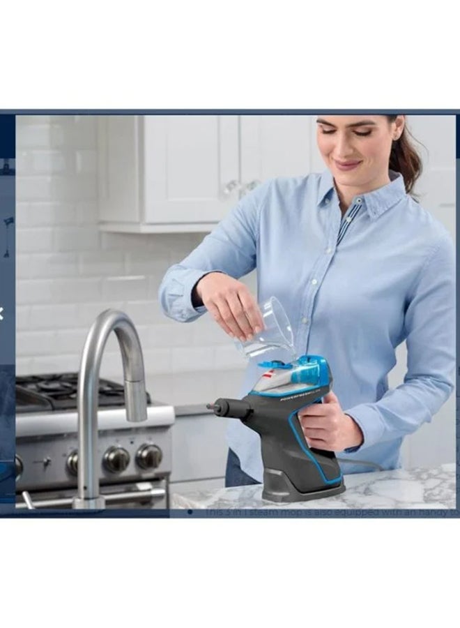Bissell PowerFresh Slim Steam 3-in-1: Versatile Cleaning, On-Demand Steam Trigger, Multi-Surface Cleaning, Slim and Maneuverable, Suitable for All Hard Floors (Open box) 1500.0 W 2233E Titanium Blue - Image 4
