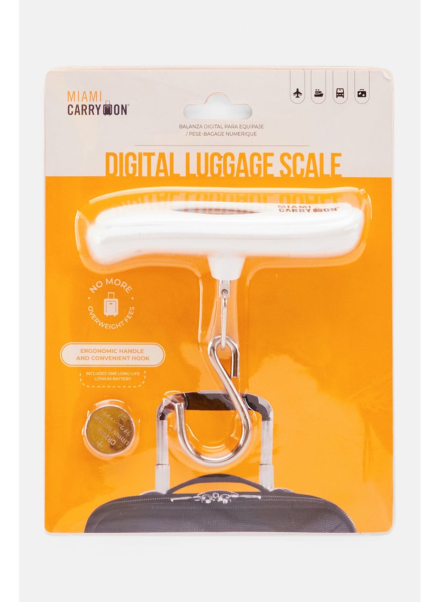 Miami Carry On - Digital Luggage Scale, White - Image 1