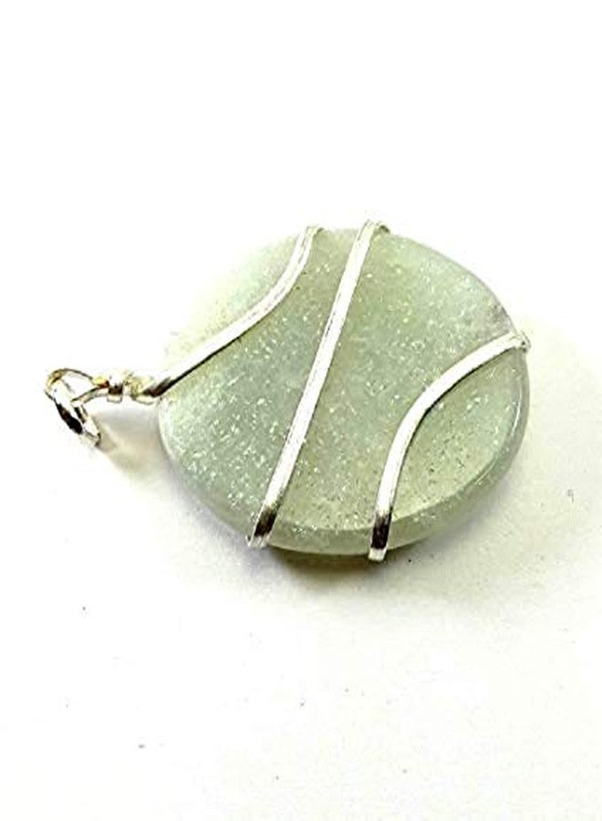 CA AGATE Green aventurine oval Healing Pendant Necklace Wire Wrapped reiki Healing Crystals Pendant - Image 4