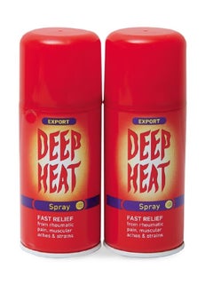 DEEP HEAT Fast Relief Spray 2x150ml 
