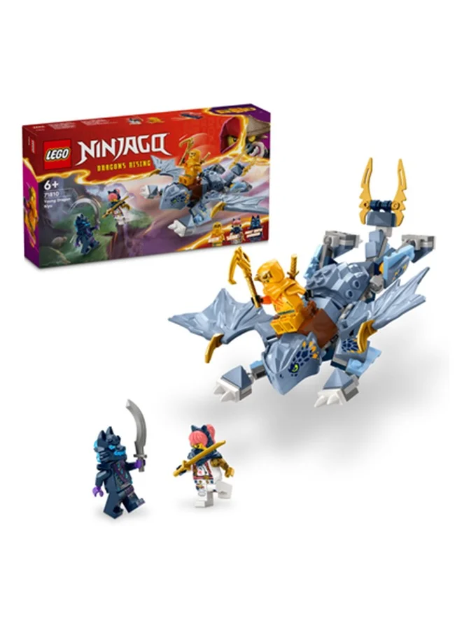 ليغو Ninjago Young Dragon Riyu Toy Playset With 3 Ninja Minifigures For Independent Play, Buildable Model And Adventure Set For Kids, Gift Idea For Boys And Girls Aged 6 Years Old And Over (132 Pieces) 71810