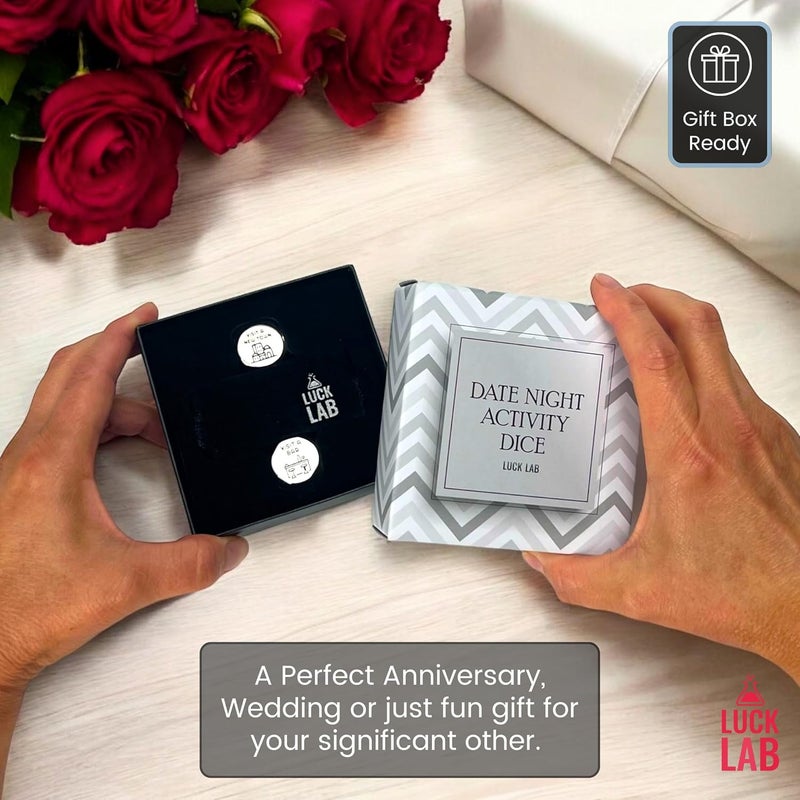 Luck Lab Date Night Dice - Activity Decider for Couples with Velvet Storage Bag (Date Night Activity Decider Dice) - Image 2