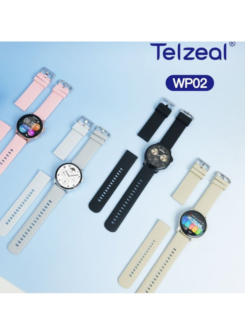 Telzeal WP02 Smart Watches With Waterproof_Gold - Image 3