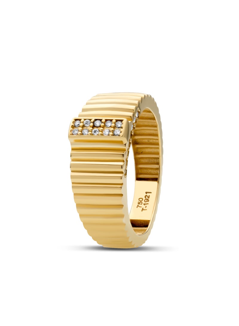 18K Real Gold Women’s Ring - Premium Finish & Elegant Style -  3.24 Gram