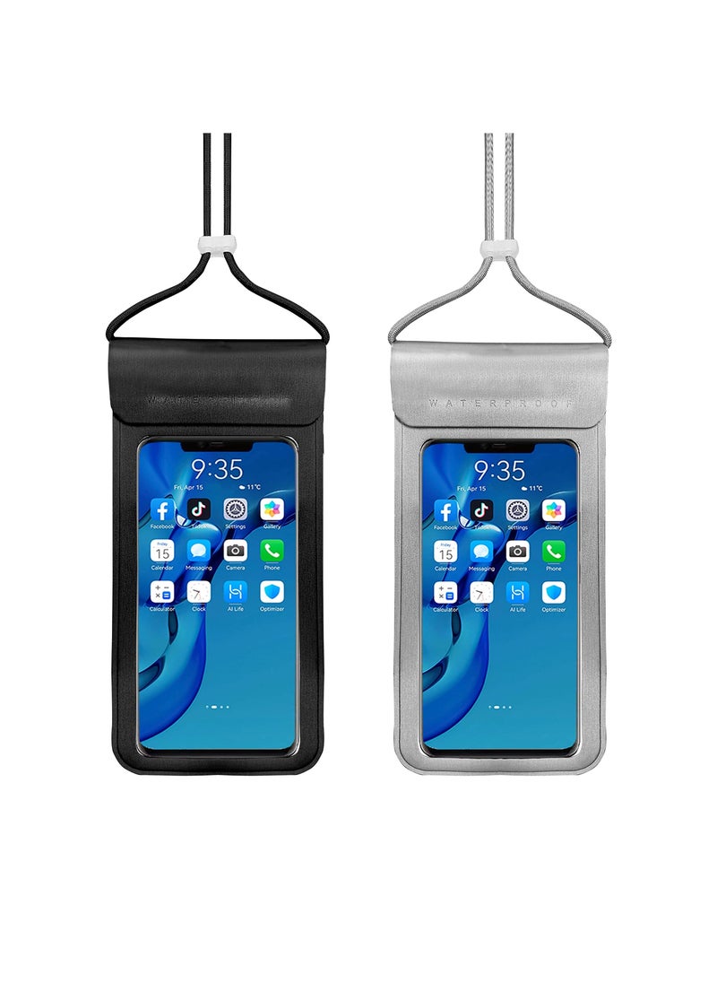 Y&D - Waterproof Pouch Cellphone Case, Dry Phone Bag 2023 IPX8 Floating with Adjustable Lanyard Compatible for 13 12 11 Pro Max XS XR, S22 Ultra S21 S20 S10 - Image 1