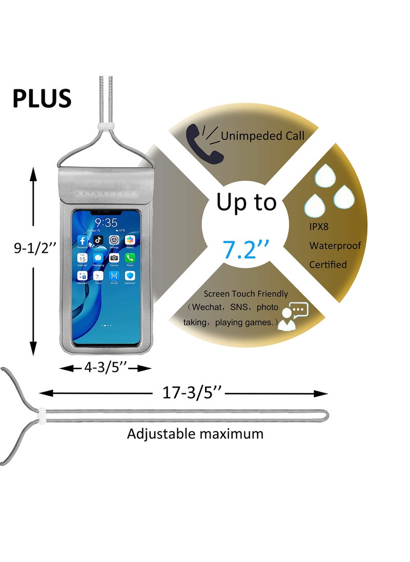Y&D - Waterproof Pouch Cellphone Case, Dry Phone Bag 2023 IPX8 Floating with Adjustable Lanyard Compatible for 13 12 11 Pro Max XS XR, S22 Ultra S21 S20 S10 - Image 1