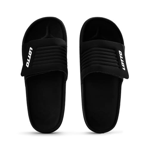Lotto Men Enduro X Black Slides - Image 1