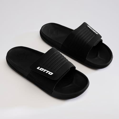 Lotto Men Enduro X Black Slides - Image 3
