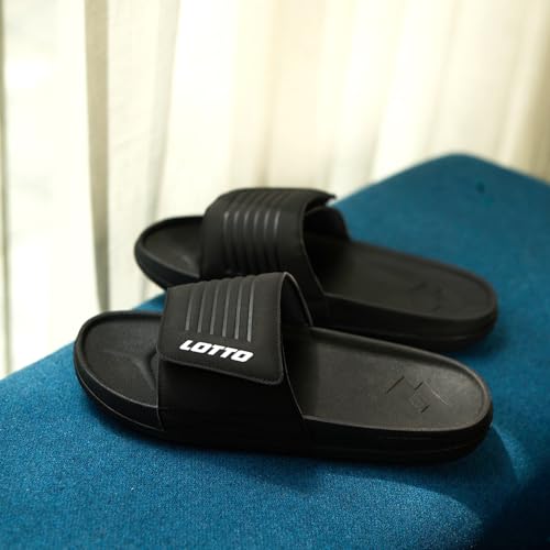 Lotto Men Enduro X Black Slides - Image 4