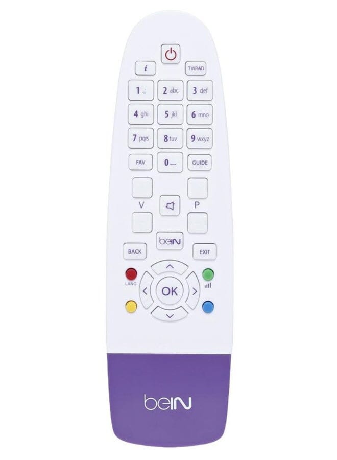 bein Sports Receiver Tv Remote Control White Purple - Image 1