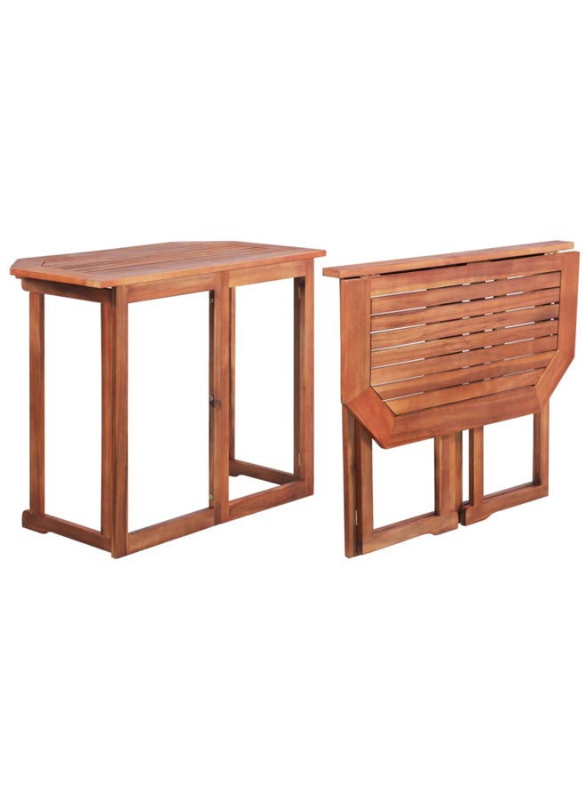 vidaxl Bistro Table 90x50x75 cm Solid Acacia Wood 44039 - Image 1