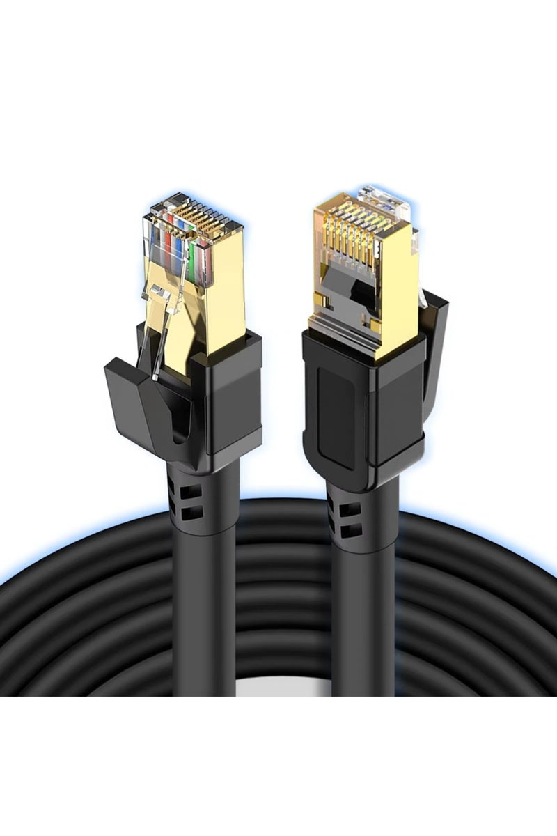 5m black Cabo Ethernet Cat6/6e 5M/10M/20M/30M Conectividade de rede Lan com conector RJ45 para siste