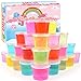 WUJYLY 24 Pack Mini SlimeClear Slime Party FavorsNonSticky Soft Stretchy Slime Kit for Classroom RewardsChristmas Stocking Stuffers Goodie Bag StuffersEaster Basket Stuffers for Kids Boys Girls - Image 2