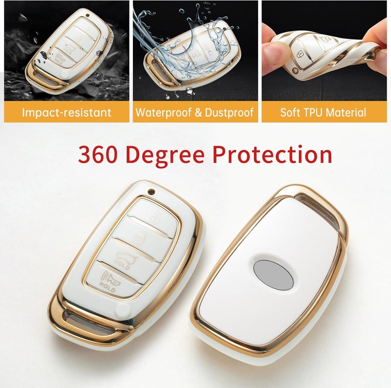 Gematay غطاء مفتاح متوافق مع هيونداي C 4 الذكي - Image 4