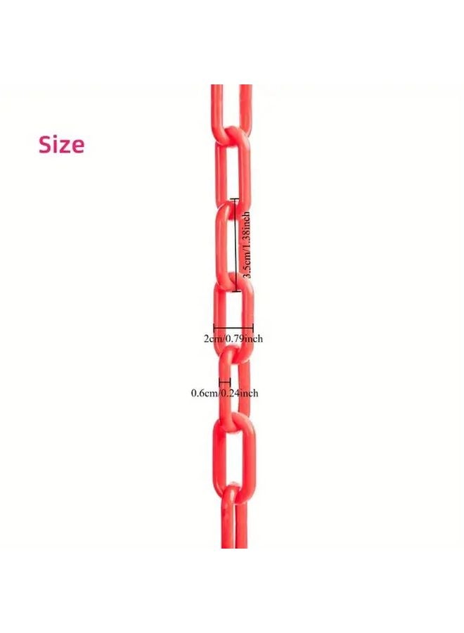 روابط سلسلة بلاستيكية متينة بطول 1000 سم، حاجز أمان لجميع الأحوال الجوية، باللون الأسود - Image 3