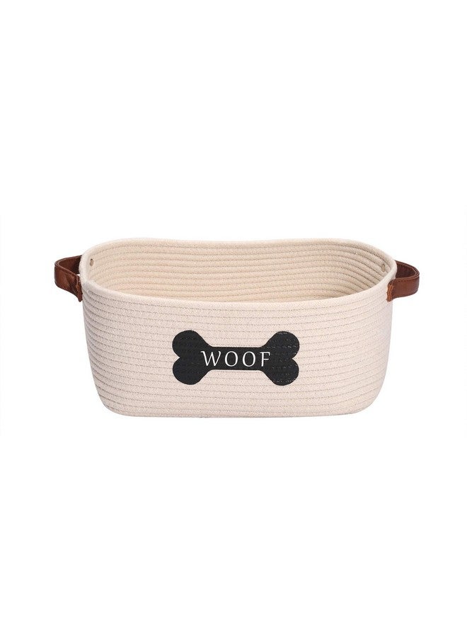 Morezi Cotton Rope Dog Toy Basket With Handle, Large Dog Bin, Puppy Kitty Bed, Dog Toy Basket  Perfect For Carry Pet Toys, Blankets, Leashes, Chew Toys, Diapers - Image 1