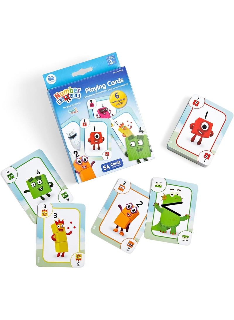 Learning Resources hand2mind Numberblocks Playing Cards, Fun Card Games, Math Card Games for Kids Ages 3-5, Deck of Cards for Kids, Playing Cards Themed, Number Toys, Preschool Math Learning Toys, Kids Educational Games - Image 1