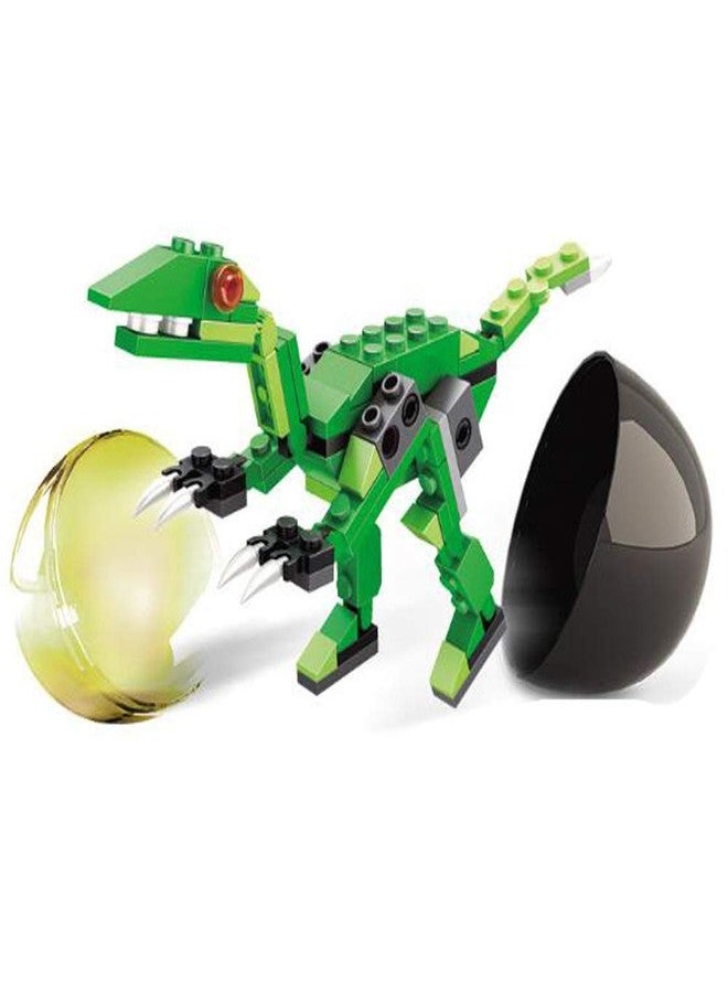 Anditoy 4 Pack Dinosaur Building Blocks Toys in Jumbo Eggs for Kids Boys Girls Easter Basket Stuffers Fillers Gifts Party Favors - Image 4