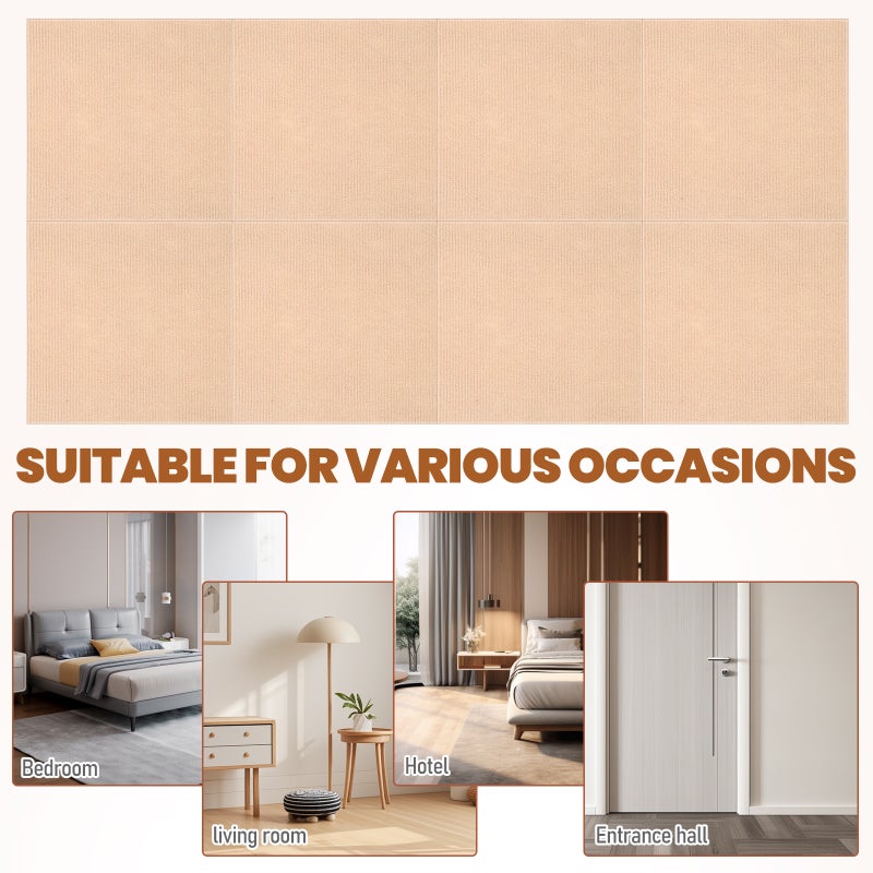 20pcs Self-Adhesive Carpet Tiles for Bedroom Hotel and Mall Non- Carpet Squares Adhesive Commercial Floor Mats - Image 2