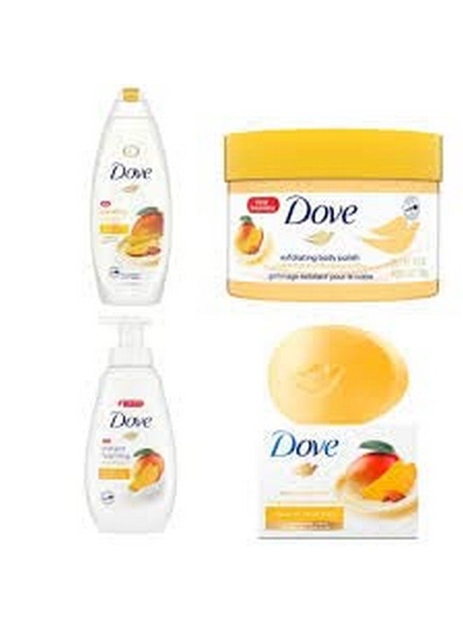 دوف زبدة المانجو المتوهجة وزبدة اللوز من دوف، 3 قطع، 3.17 أونصة، الوزن الإجمالي الصافي 9.52 أونصة - Image 3