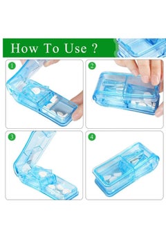 SHOWAY Portable 2 In 1 Tablet Cutter with Pill storage Case  - Image 4