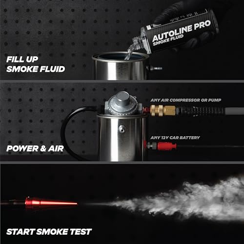 AutoLine Pro Automotive *High Smoke Density* Smoke Machine Leak Detector EVAP Vacuum Diagnostics Tester | Economy Series | 1.2 Hrs Non-Stop Smoke for Each Single Test - Image 3
