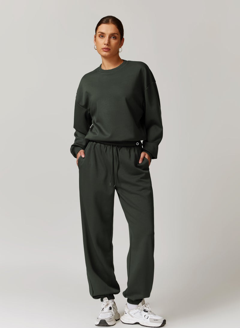 KAWN.YOGA Womens Loose Fit Light Sweatshirt - Image 1