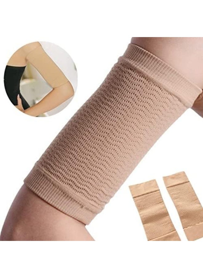 New Upper Arm Slimmer Trimmer Girdle Weight Loss Sleeves Elastic Fat Slimmer Trainer Massager Women Slimming Wrap Belt Band Upper Arm Shaper - Image 2