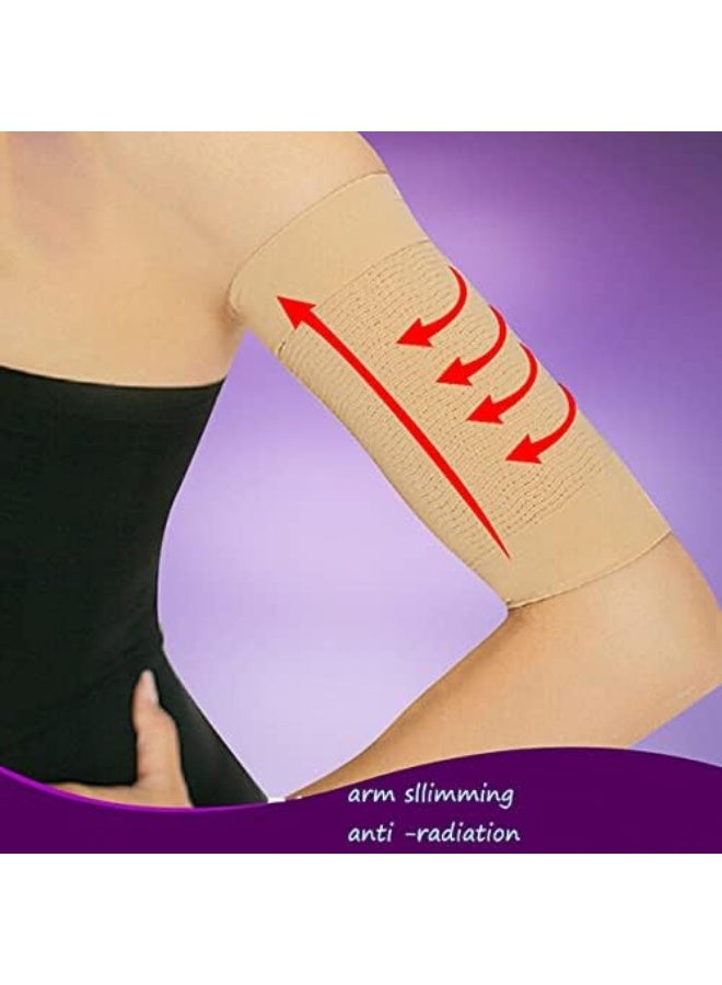 New Upper Arm Slimmer Trimmer Girdle Weight Loss Sleeves Elastic Fat Slimmer Trainer Massager Women Slimming Wrap Belt Band Upper Arm Shaper - Image 3