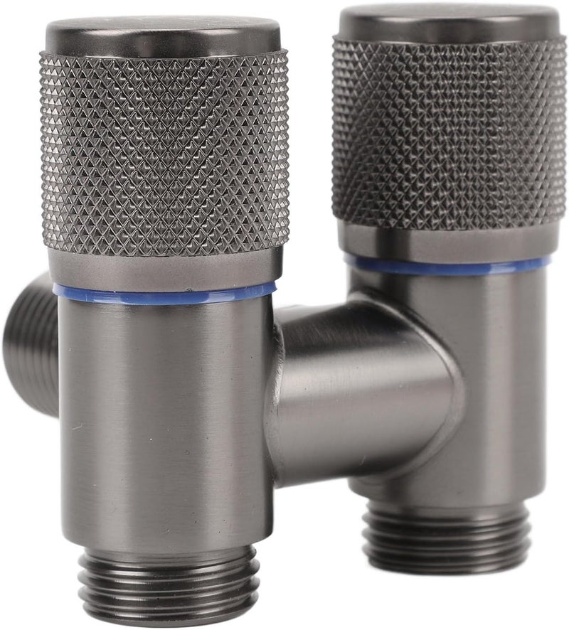 klarako صمام خرطوم نحاسي مزدوج الاتجاه، صمام مياه بتحكم 1 مدخل 2 مخرج لغسالة الملابس - Image 1