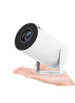 DUSALA Mini Projector HY300 – Auto Keystone Correction, 4K Support, 200 ANSI Lumens, Smart Projector with 2.4/5G WiFi, BT 5.0, 130 Inch Screen, 180° Flip, Round Design – Portable Home Theater Projector for Movies, Gaming, and Presentations 