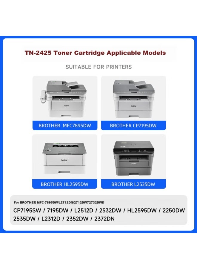 Tianse Dr2450 Toner Cartridge Compatible With Brother Mfc-7895dw Hl-2595dw Dcp-7195dw L2550dw L2535dw 7190dw Printers Imaging Drum
