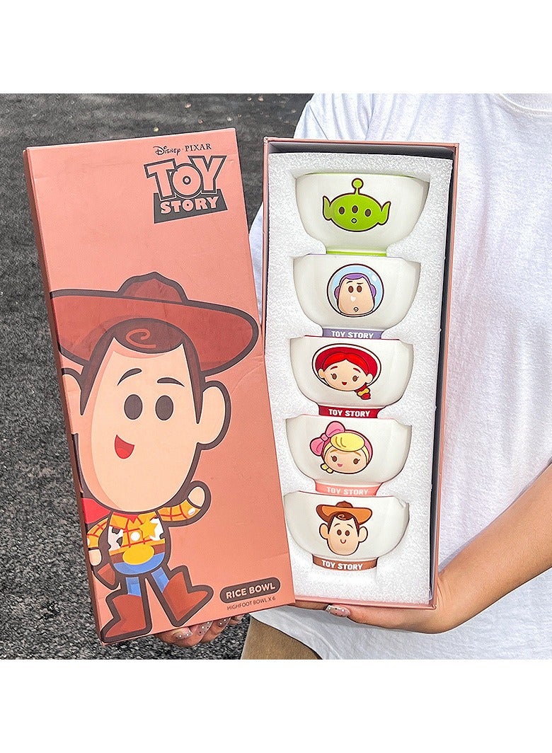 Toy Story Ceramic Tableware Set, Children's Cartoon Home Rice Bowl Gift Box Souvenirs, a good gift choice - Image 2