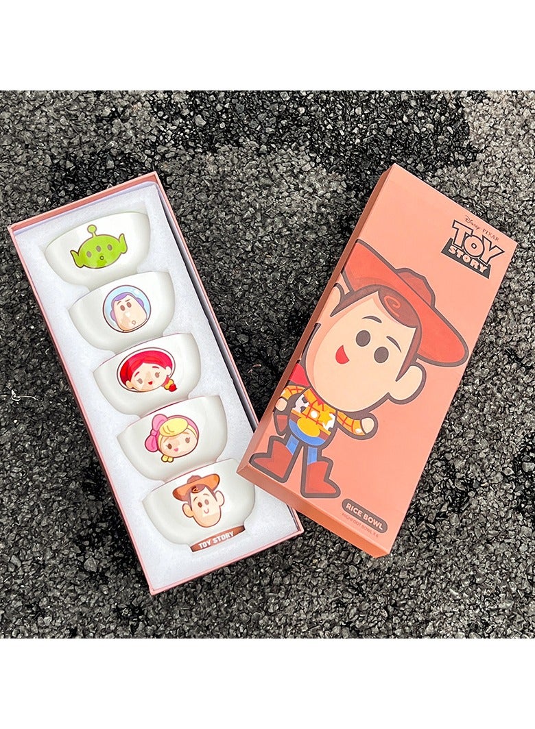 Toy Story Ceramic Tableware Set, Children's Cartoon Home Rice Bowl Gift Box Souvenirs, a good gift choice - Image 3