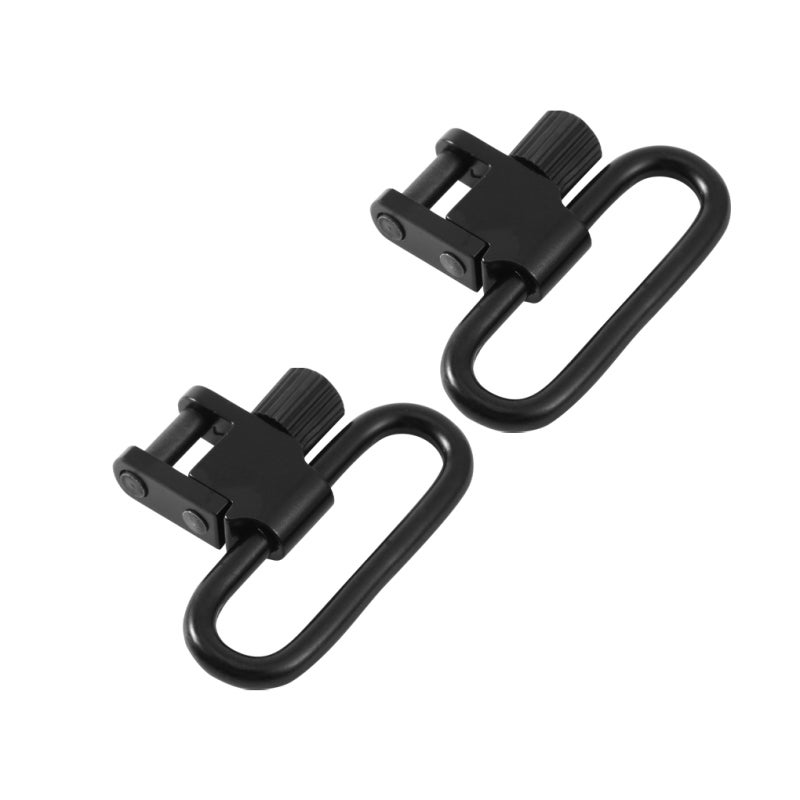 Steel Buckle: Black Durable Steel Quick-Detach Smooth Secure Fastening Tool - Low Noise Metal Ring for Hunting Activities & Hardware Replacement - Image 1