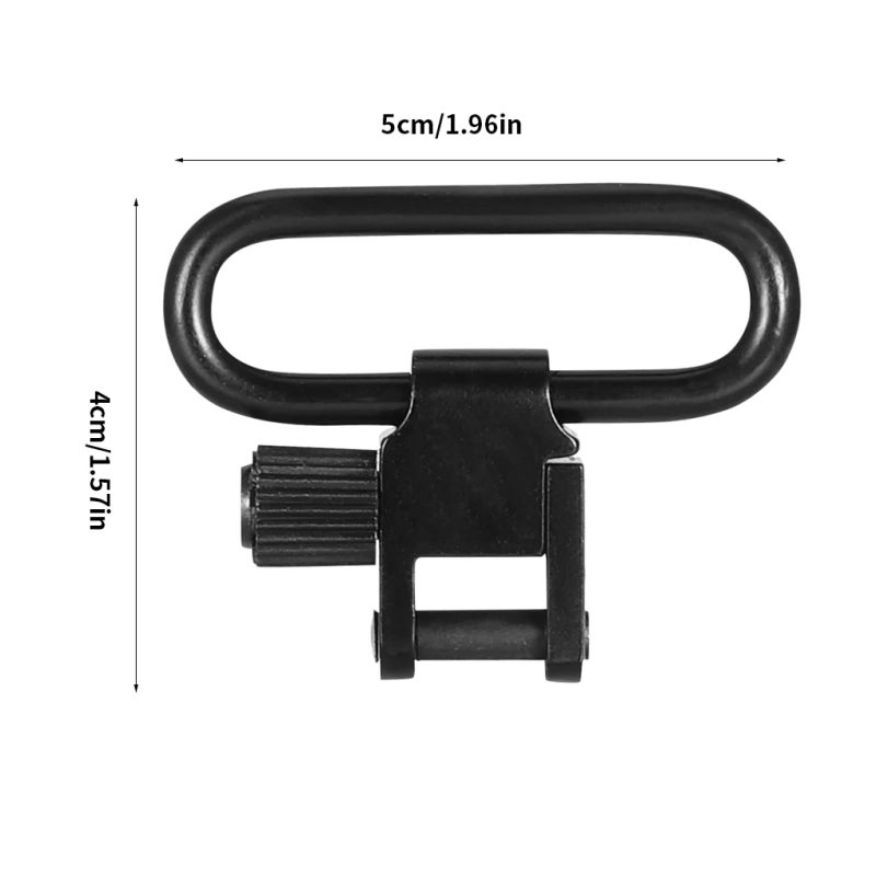 Steel Buckle: Black Durable Steel Quick-Detach Smooth Secure Fastening Tool - Low Noise Metal Ring for Hunting Activities & Hardware Replacement - Image 4