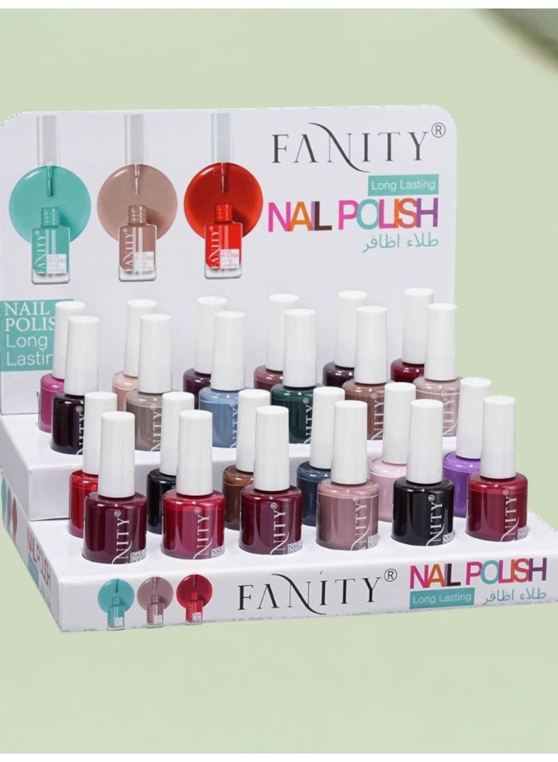 FANITY 24-Piece Nail Polish Multicolour