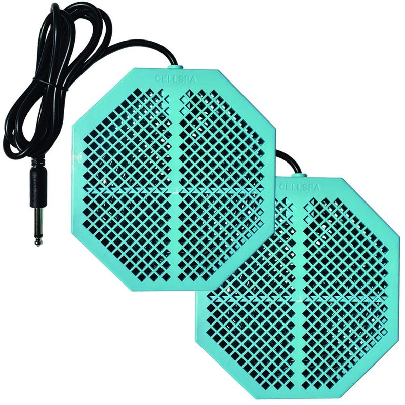 2 Pack CS900 Twice Powerful 65 x 55 Ion Detox Foot Bath Arrays Flat Dual Coil Stainless Steel Aqua Ionic Cleanse Array Compatible With Most 14 Plug Type Detox Machines