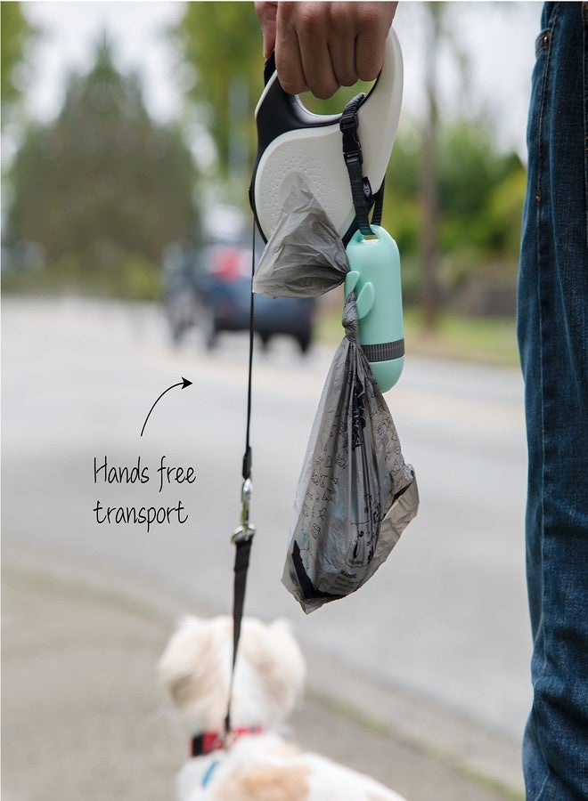 SVD.PET Dog Poop Bag Dispenser, Retractable Waste Bag Fits Any Dog Leash, Leak-proof Waste Bags, Poop Bag Holder, Doggy Walking Accessory (Misty Jade) - Image 5