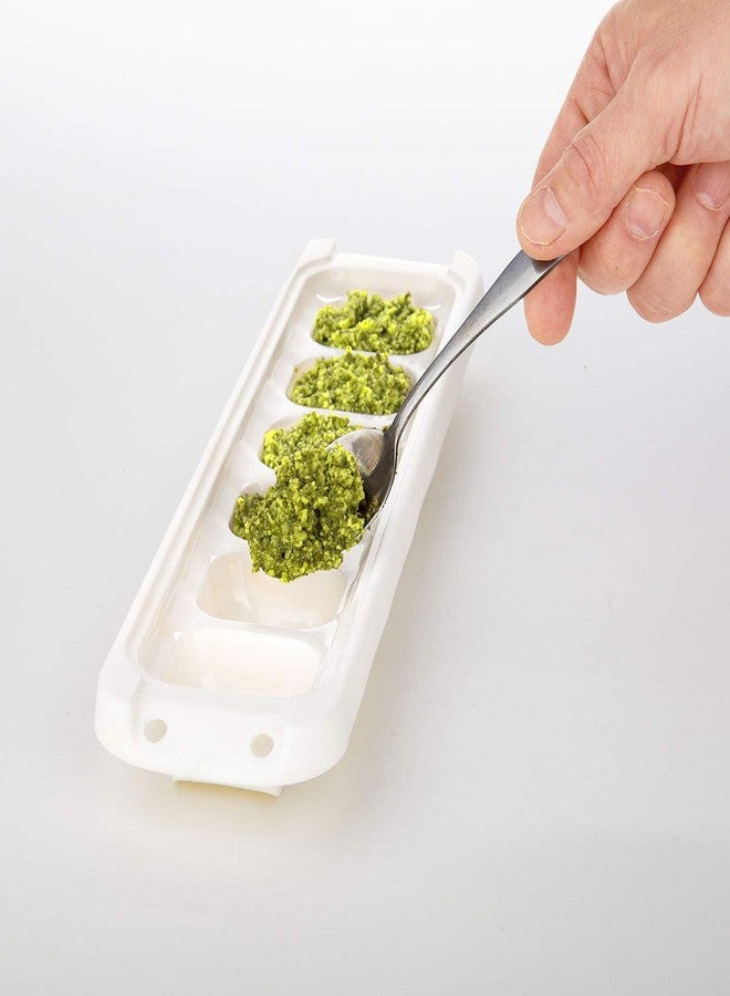 بريب ووركس علب تخزين طعام قابلة لإعادة الاستخدام من بريبوركس، سعة ملعقتين كبيرتين، طقم من قطعتين، أزرق/أبيض - Image 3